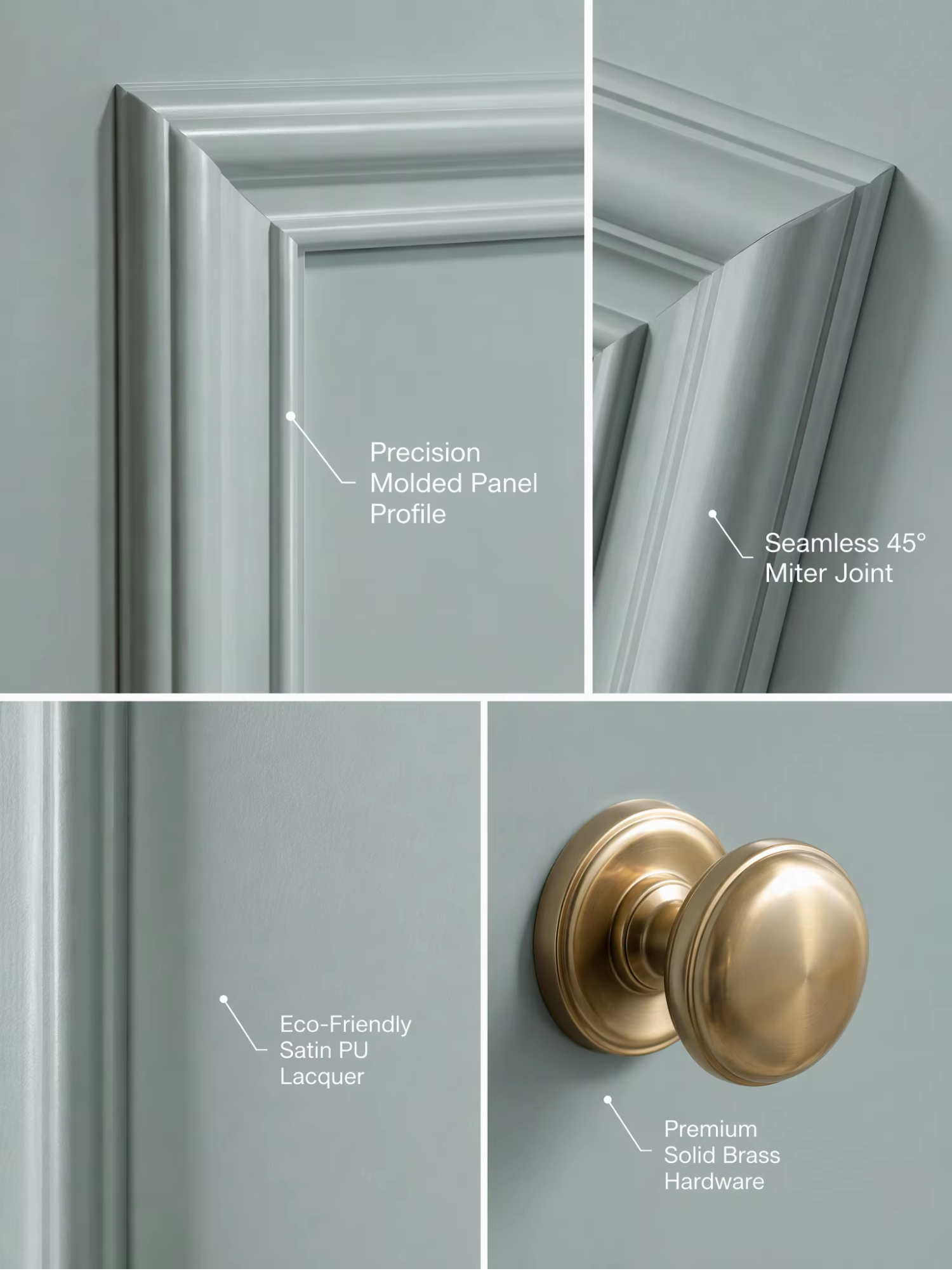 Custom Modern Interior Wooden Door Sound Insulation Commercial Residential Timber Doors for Hotel Villa Apartment