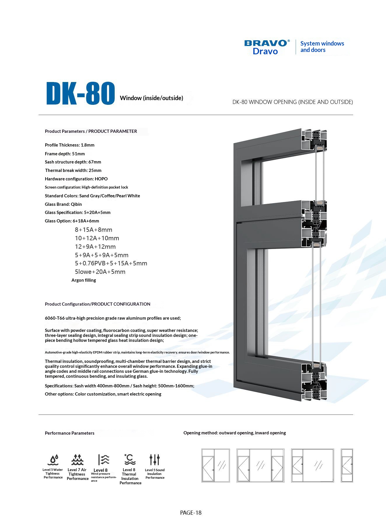 Moderne skydedør i glas rammeløs aluminiumslegering