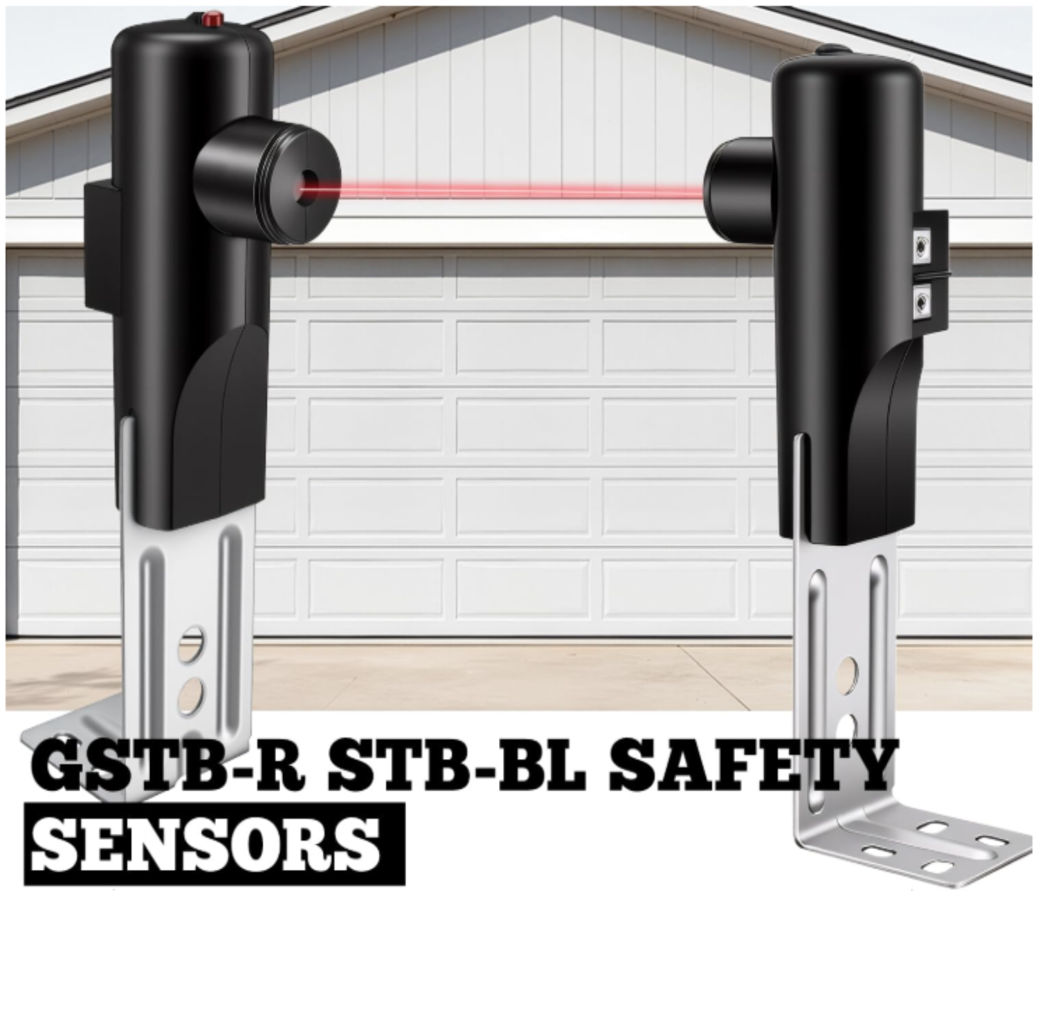 Til GSTB-R STB-BL Garageport Sensorudskiftning til garageport Sensorer til garageport Udskiftning af sikkerhedsbjælke