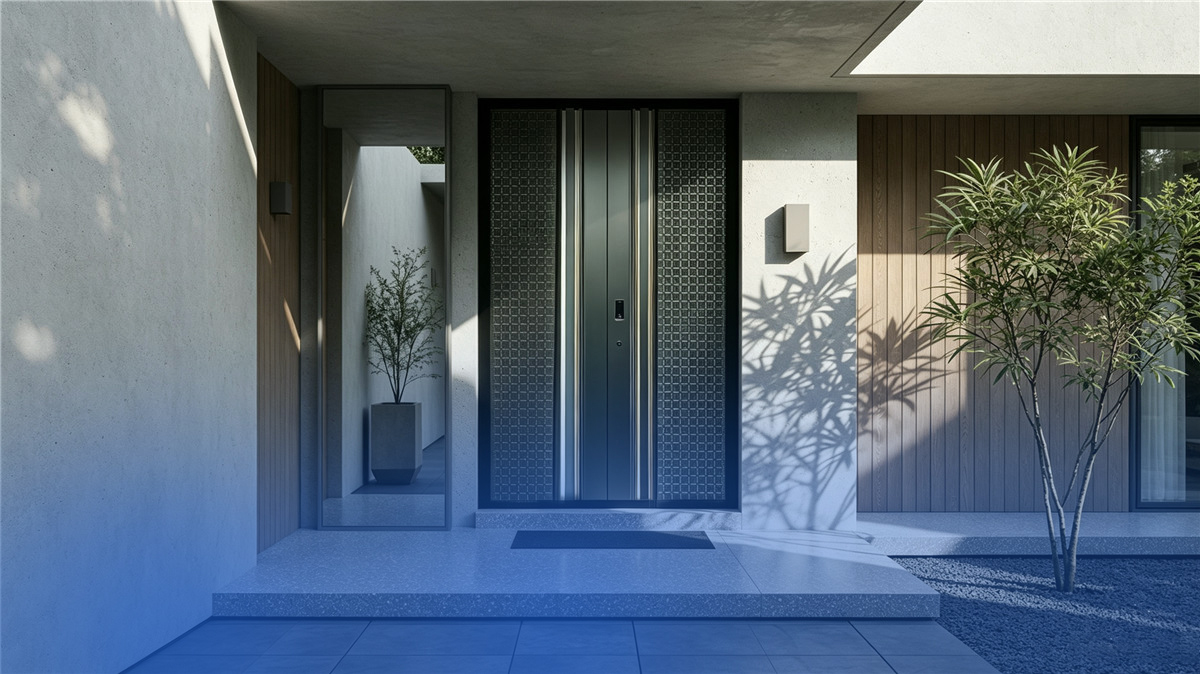 Støbt Aluminium Hoveddøre