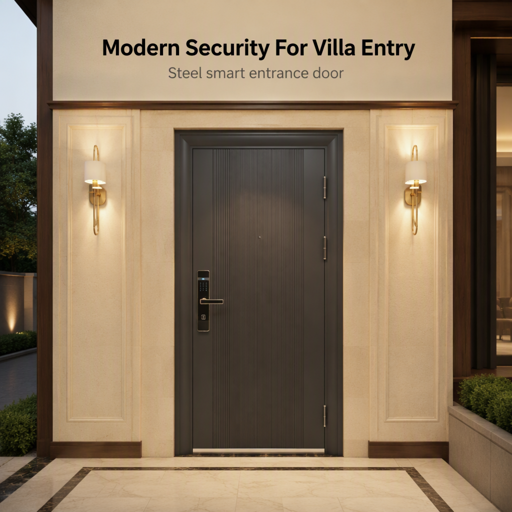 Customized Modern Entry Security Door Digital Smart Lock Electric Automatic Anti-Theft for Hotels Smart Houses Apartments for