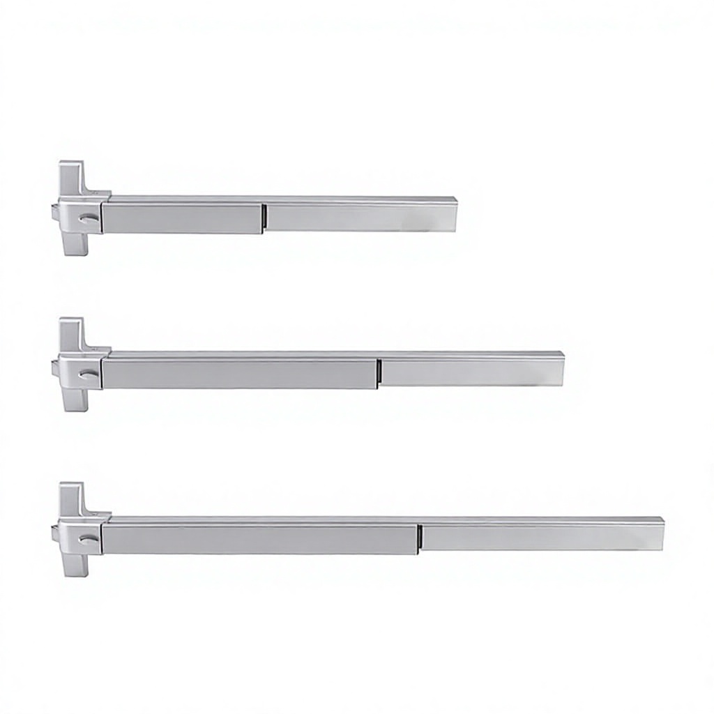 EBMHARDWARE 80 cm enkeltdør, panikbeslag, nødudgangsbeslag, tryklås, branddør, panikstang
