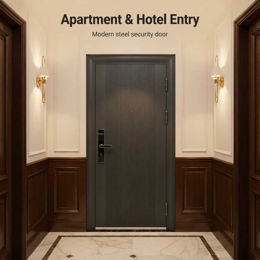 Customized Modern Entry Security Door Digital Smart Lock Electric Automatic Anti-Theft for Hotels Smart Houses Apartments for