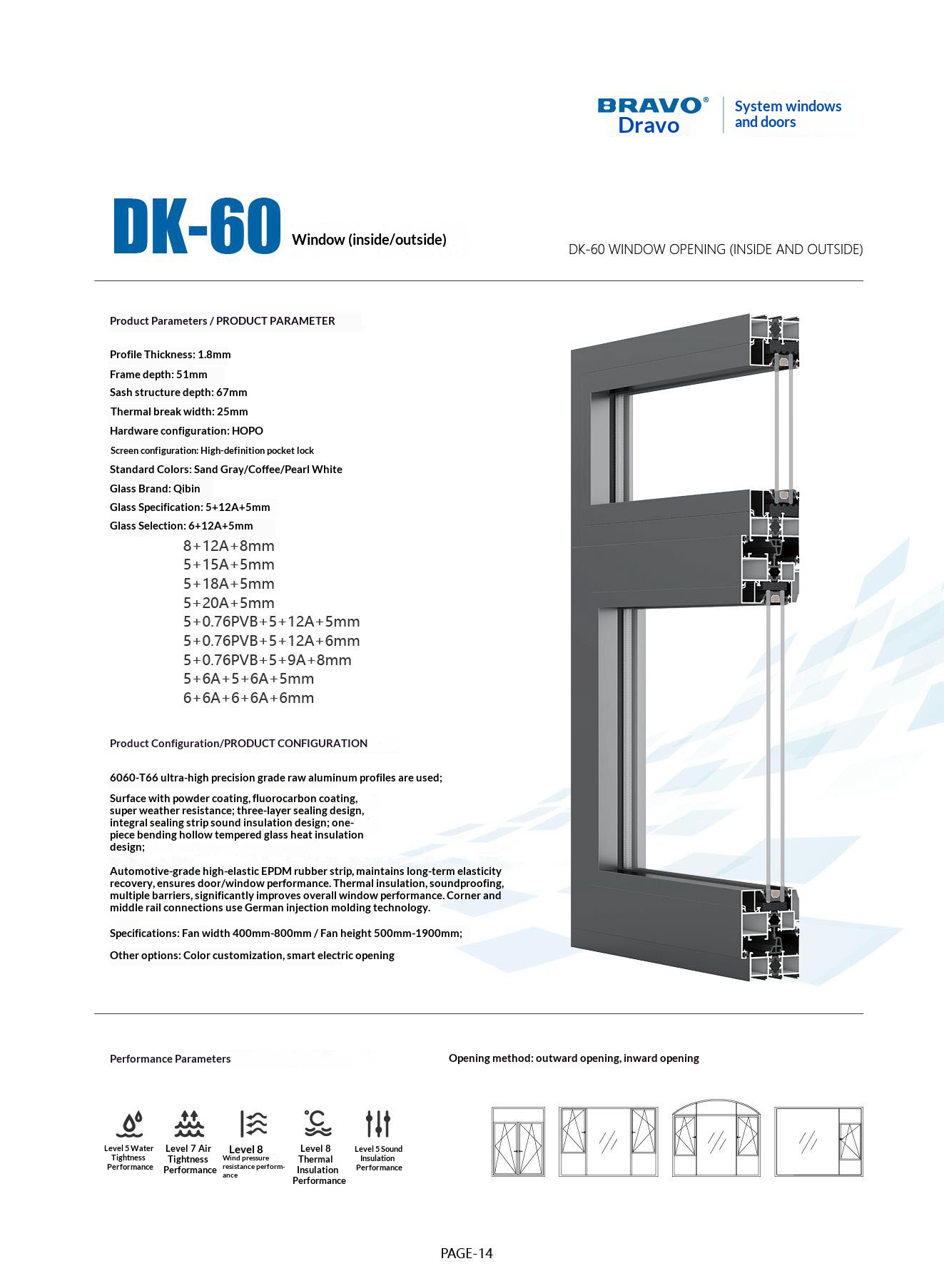 Moderne skydedør i glas rammeløs aluminiumslegering