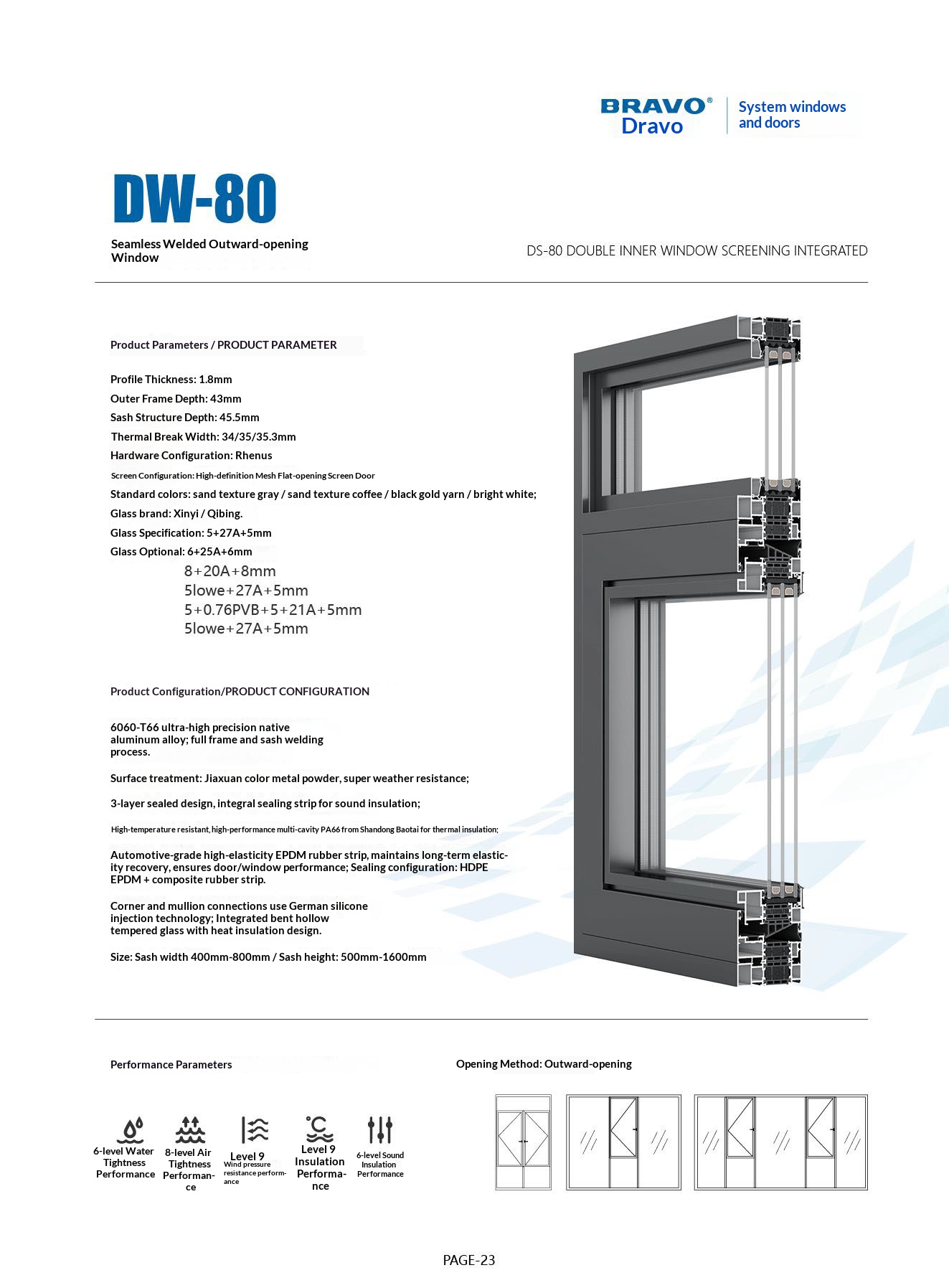 Moderne skydedør i glas rammeløs aluminiumslegering
