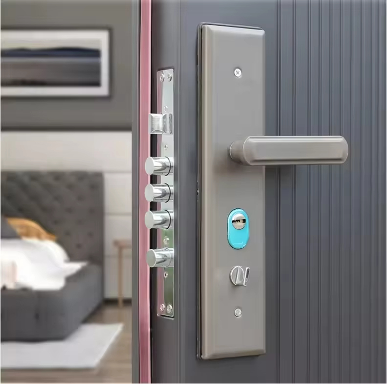 Tilpasset moderne indgangssikkerhedsdør digital smart lås elektrisk automatisk tyverisikring til hoteller smarte huse lejligheder til