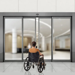 Automatisk sensorskydedør i aluminiumslegering Adgangskontrol Kommerciel bygning Offentlig indgang Hospital Hotelbrug